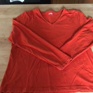 Orange long sleeve tee